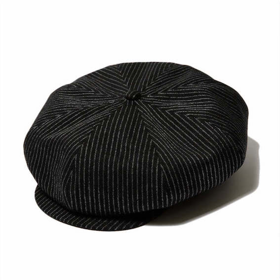 RUDE GALLERY HERRINGBONE CASQUETTE BLACK