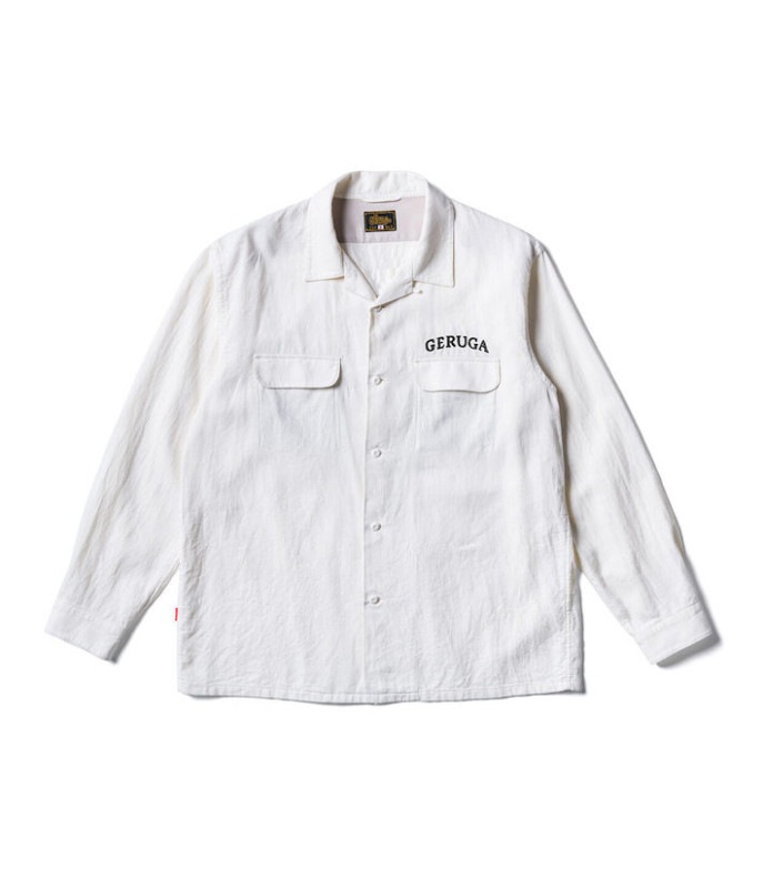 OC LONG SLEEVE SHIRTS -MINI HERRINGBONE-PLAIN