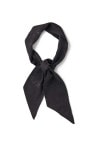 FADED SILK SCARF TIE (BLACK)