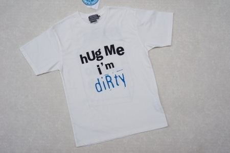 SONIC YOUTH/HUG ME DIRTY T (WHITE)
