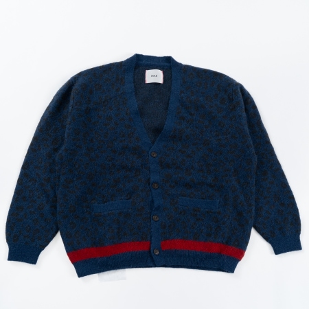LEOPARD MOHAIR CARDIGAN (NAVY)｜RUDE GALLERY、LOST CONTROL、ROLL  