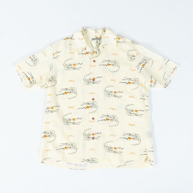 S/S ALOHA SHIRTS "GDR" (CREAM)