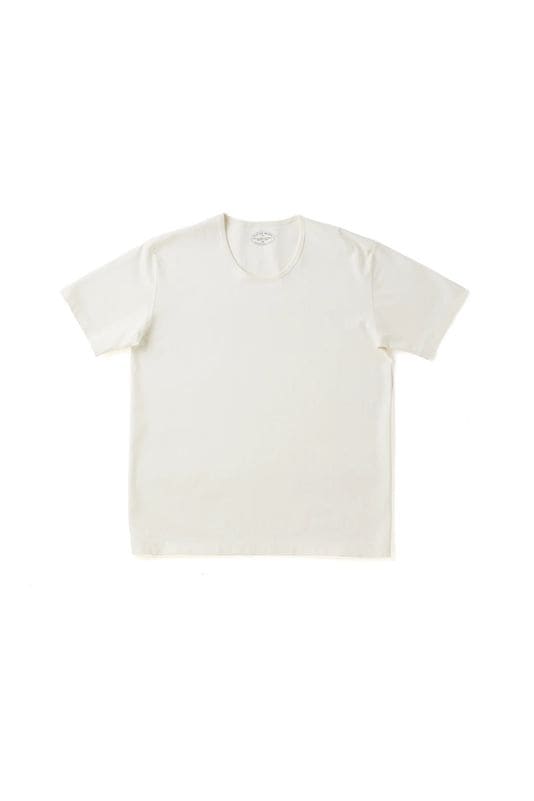 TUBE TEE (ROUND-NECK)(RAW WHITE)