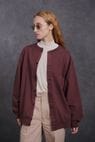 OPEN FRONT TUBE CARDY (BARK)