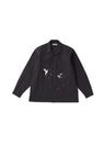 SILK NEP CLOTH SOUVENIR SHIRTS (LONG-SLEEVE)(BLACK)