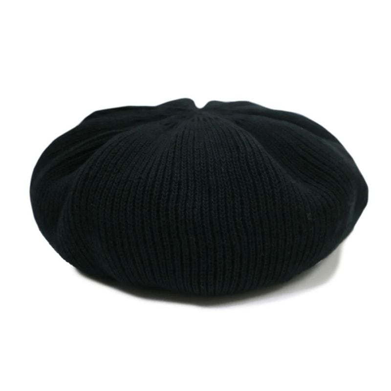 BASIC KNIT BERET (BLACK)