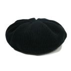 BASIC KNIT BERET (BLACK)