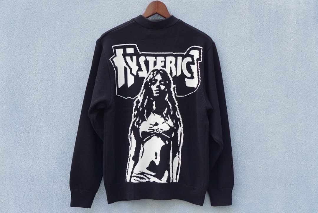 BAD ASS MAMA 編込 カーディガン (BLACK)｜RUDE GALLERY、LOST CONTROL