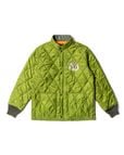 STAND COLLAR QUILTING JACKET<ɽ>(KAHKI-GREEN)