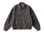 PLEATED-POCKET RICKY JACKET (PEWTER)