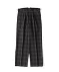 DOUBLE-PLEATED SMARTY TROUSER (GRAPHITE PLAID)