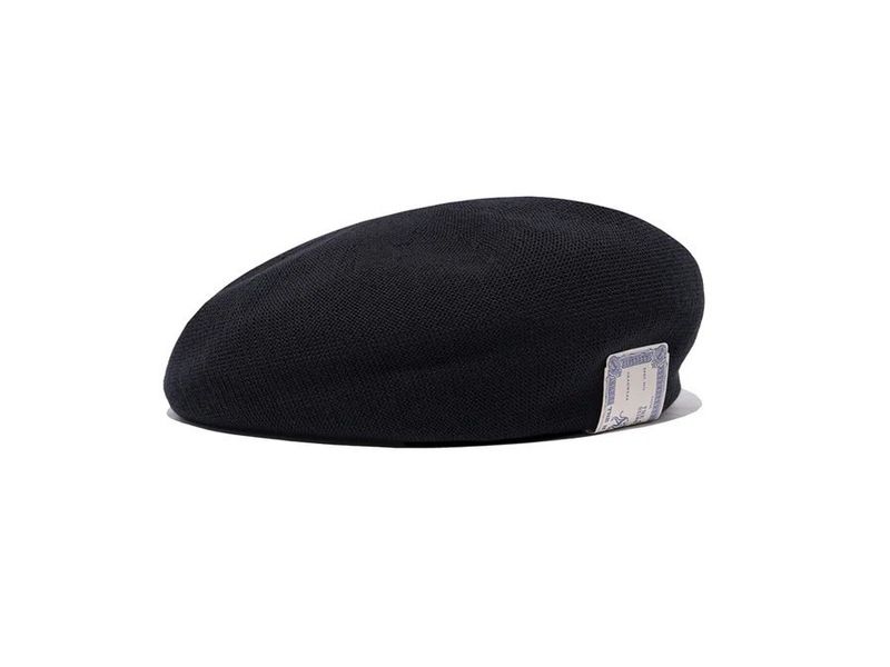 COTTON BIG BERET (BLACK)