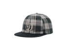 PLAID TWO TONE CAP (BLACK)