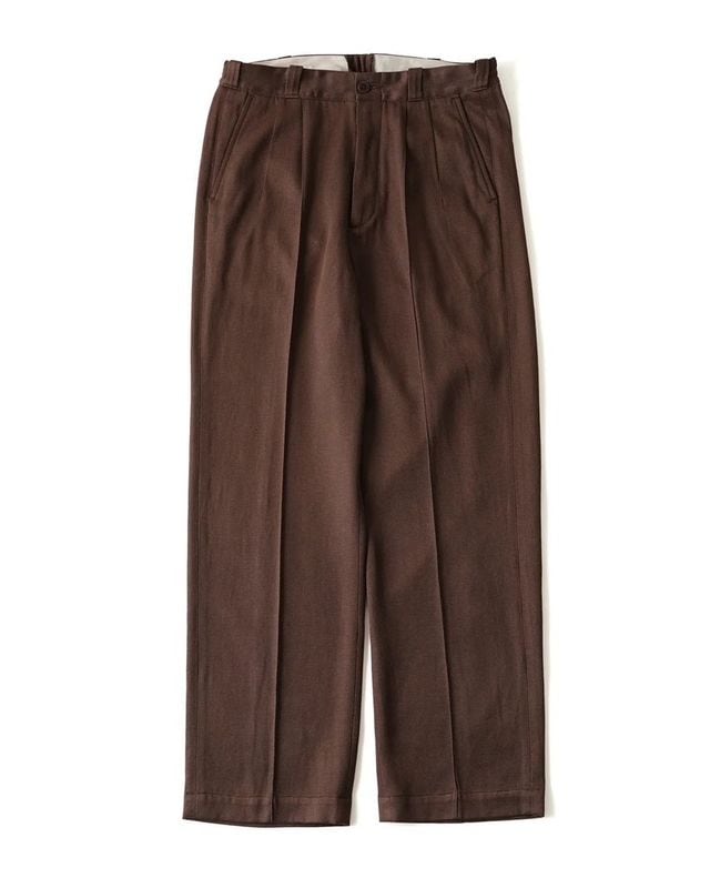 FRONT TUCK ARMY TROUSER (COFFEE)
