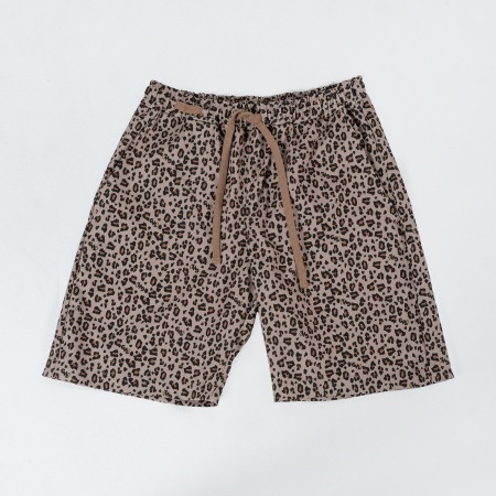 LEOPARD EASY SHORTS (BEIGE)