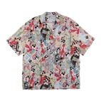 SILKCUPRO SHORT SLEEVE ALOHA SHIRT��MAIKO��