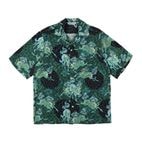 SILKCUPRO SHORT SLEEVE ALOHA SHIRT��QILIN AND CHRYSANTHEMUM��