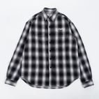 L/S CHECK SHIRT(GRAY)