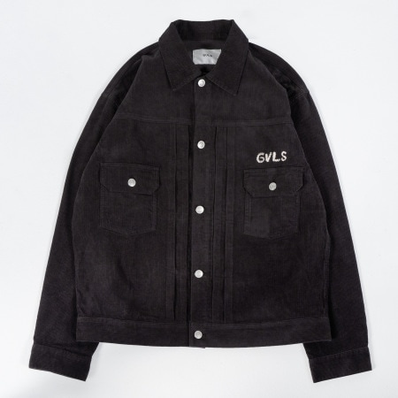 CORDUROU JACKET (CHACOAL)