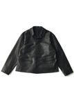 PATINA HORSE-HIDE PINKERTON JACKET (PATINA BLACK)
