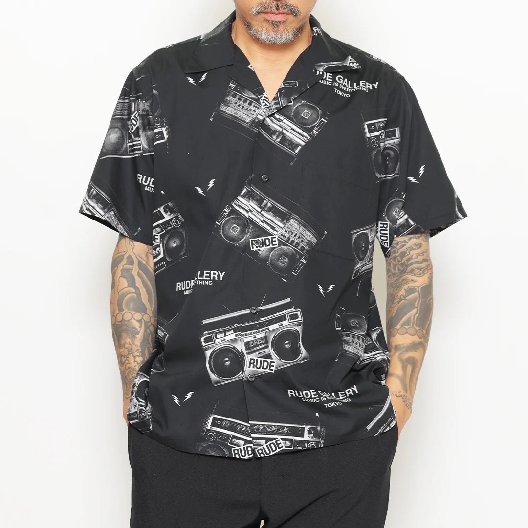 RADIO ALOHA SHIRT (BLACK)