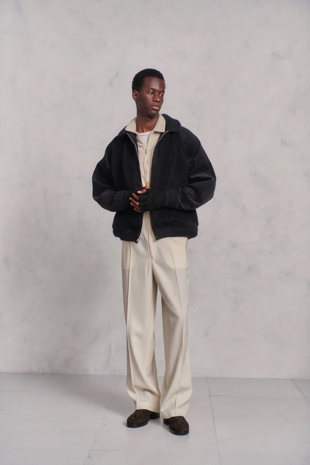 PRINTED CORDS GRIZZLY JACKET (GRAPHITE)