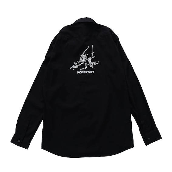 L/S SHIRTS "MOMENTARY"(BLACK)
