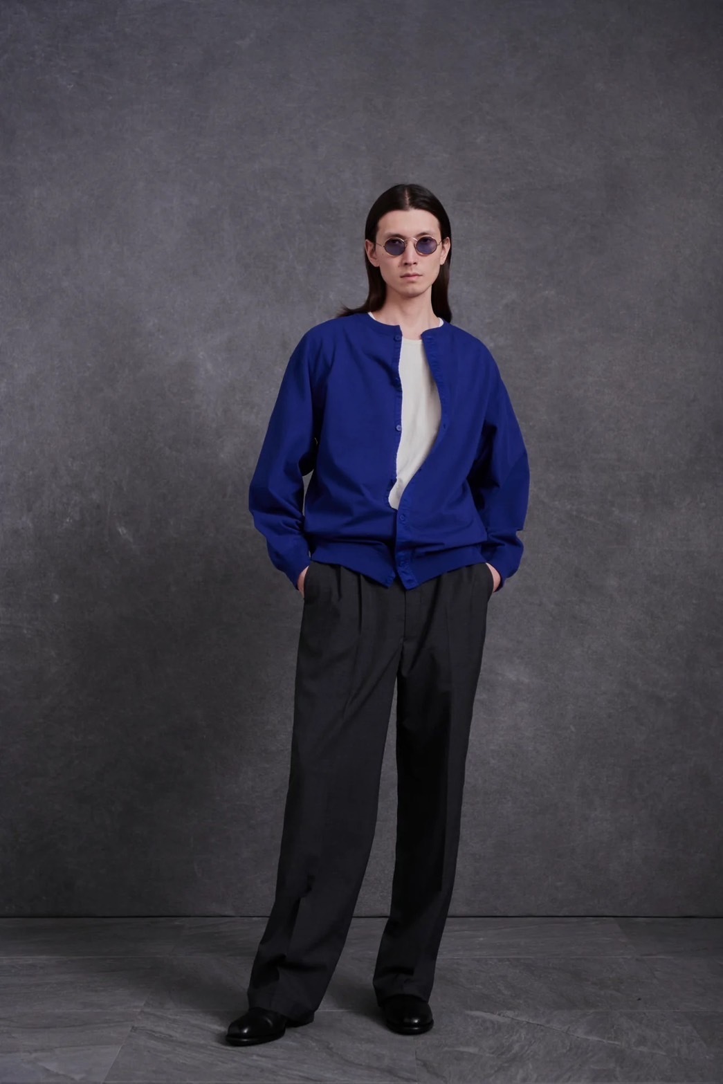 OPEN FRONT TUBE CARDY (AZUR)