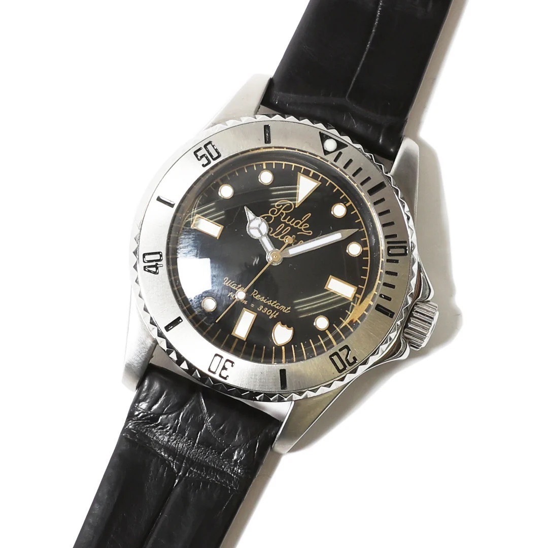 25TH ANV GOOD OLD DIVER WATCH-CROCO BELT