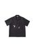 SILK NEP CLOTH SOUVENIR SHIRTS (SHORT-SLEEVE)(BLACK)
