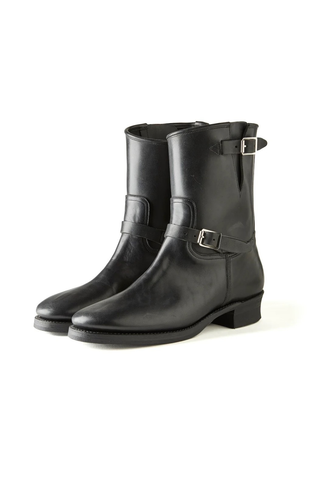 "The Engineer" ARTISAN LEATHER ENGINEER BOOTS (BLACK HORSE BUTT)