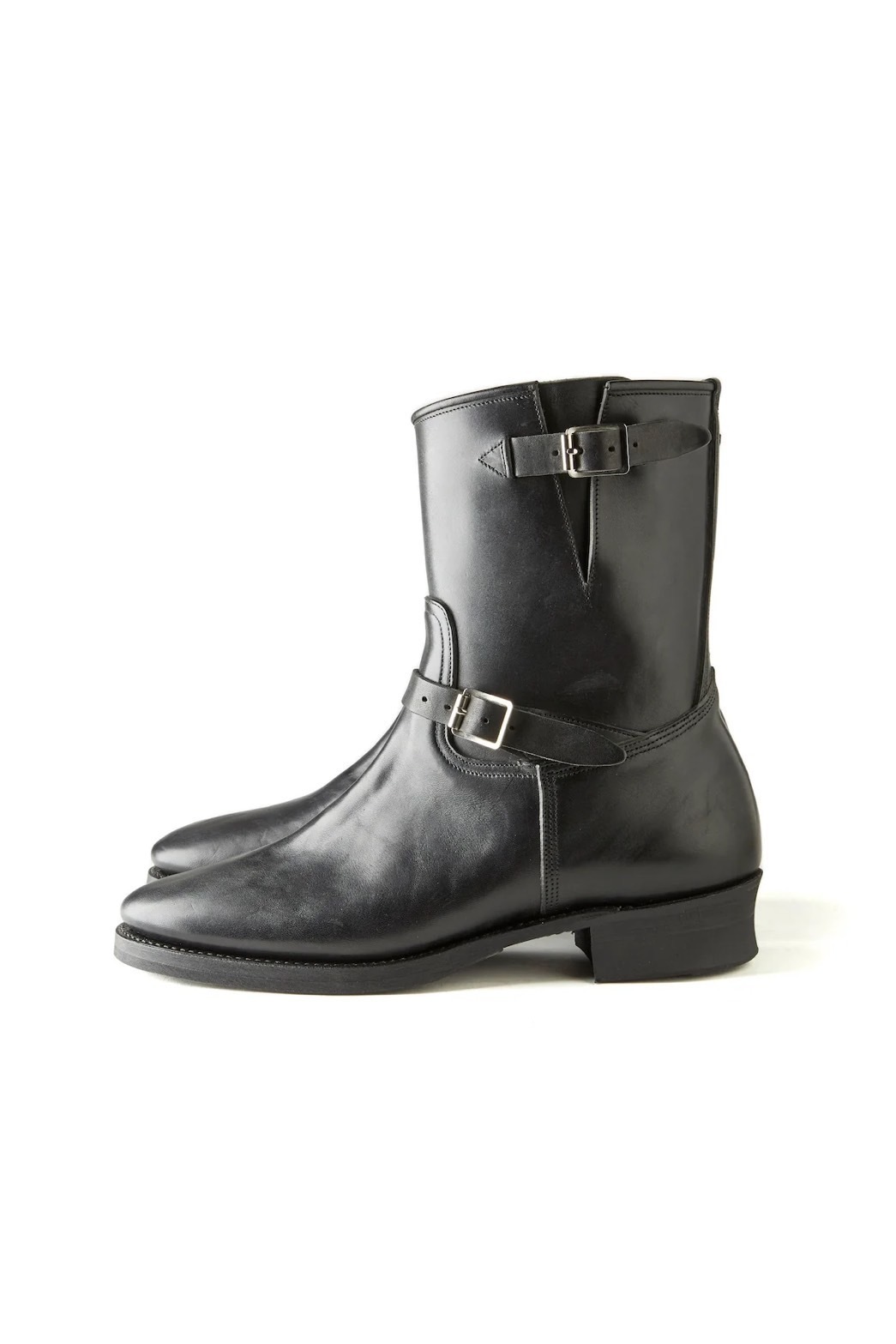 "The Engineer" ARTISAN LEATHER ENGINEER BOOTS (BLACK HORSE BUTT)