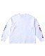 BIG SIZING L/S TEE��EXUVIAE��WHITE��NAVY&RED-PRINT��