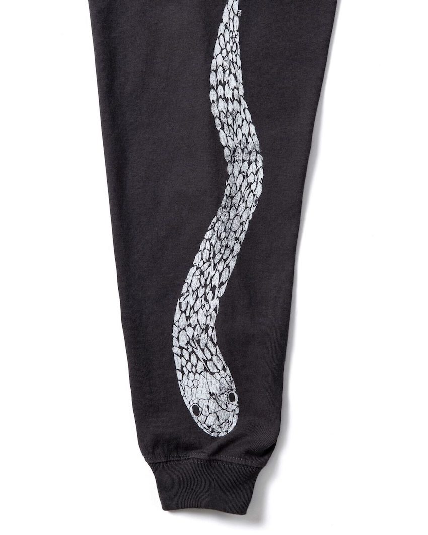 BIG SIZING L/S TEE��EXUVIAE��LIHGT BLACK