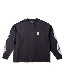 BIG SIZING L/S TEE��EXUVIAE��LIHGT BLACK
