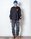 BIG SIZING L/S TEE��EXUVIAE��LIHGT BLACK