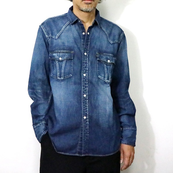 ROAD JACK DENIM SHIRTS��VINTAGE WASH��