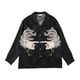 SILK LONG SLEEVE ALOHA SHIRT��PHENIX/BLACK��