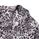 LEOPARD OPEN COLLAR LS SHIRT (BLACK LEO)