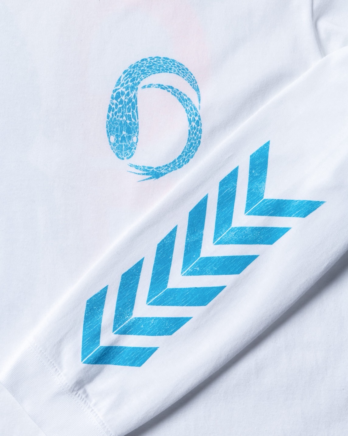 L/S PRINT-TEE��EXUVIAE��(WHITE)