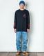 L/S PRINT-TEE��EXUVIAE��(BLACK)