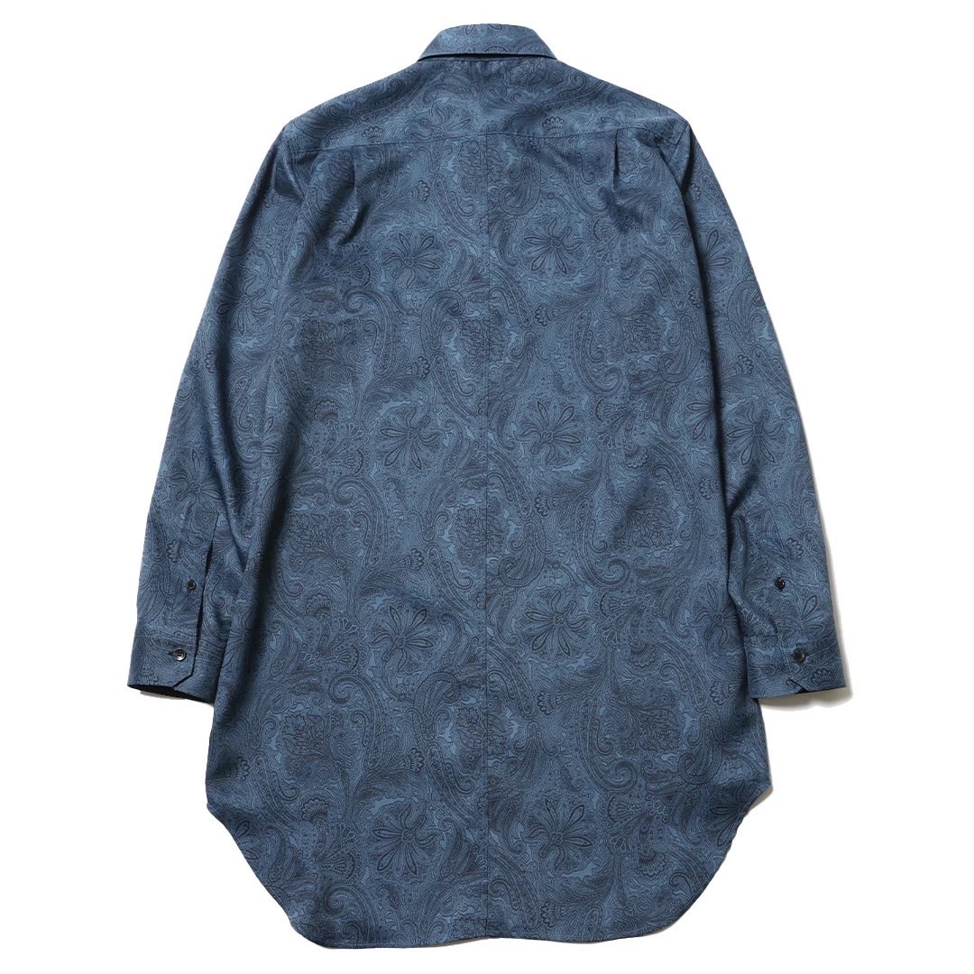 PAISLEY SWITCH LONG SHIRT (BLUE)