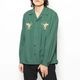 HUMMING BIRD OPEN COLLAR LS SHIRT (GREEN)