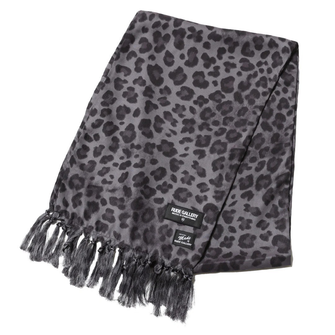 LEOPARD STOLE (BLACK)