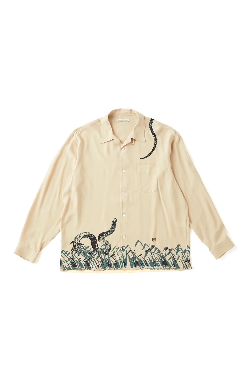 ORIGINAL PRINTED OPEN COLLAR SHIRTS ��Hebi�� Long-sleeve - 