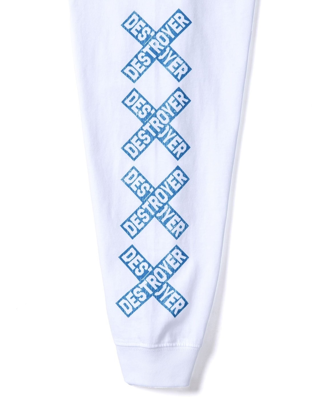 BIG SIZING L/S TEE ��BONE��(WHITE<BLUE-PRINT>)