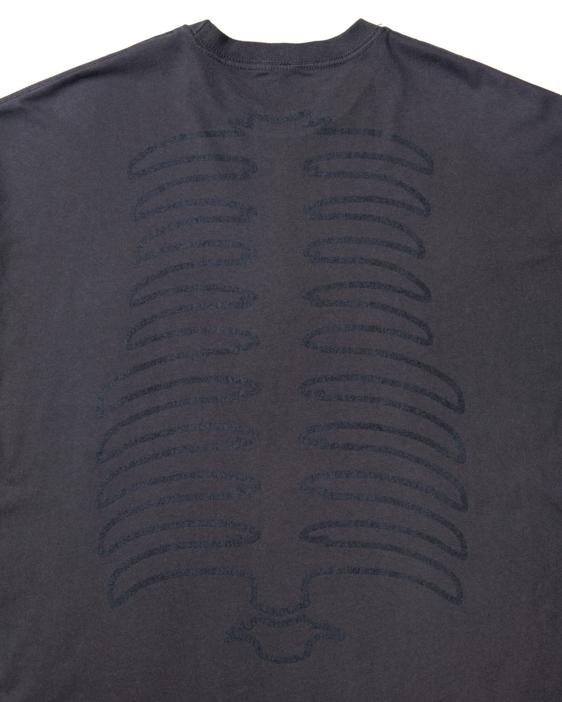 BIG SIZING L/S TEE ��BONE��(LIGHT-BLACK)