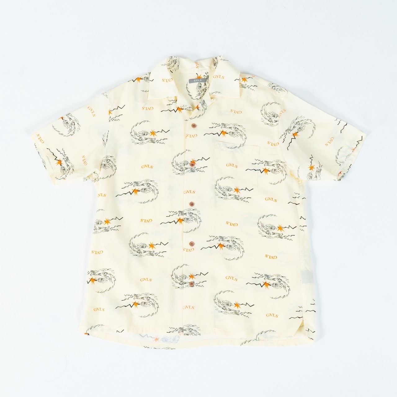 S/S ALOHA SHIRTS "GDR" (CREAM)