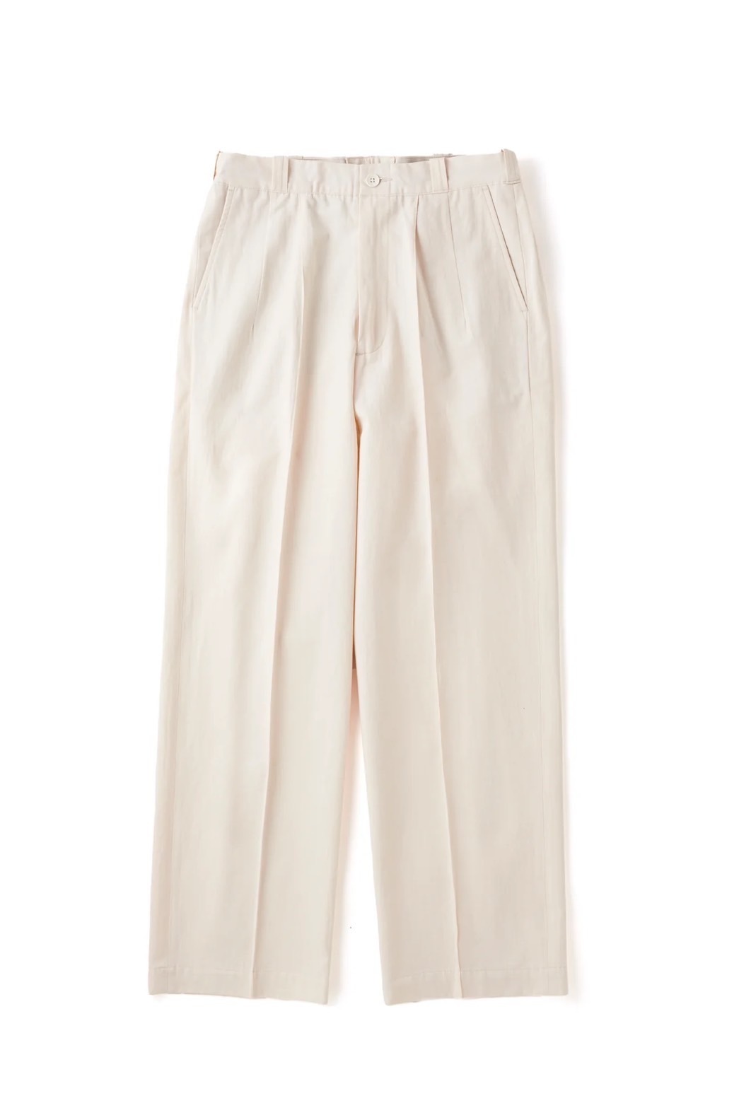 FRONT TUCK ARMY TROUSER (IVORY)