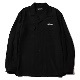 SCRIPT LOGO OPEN COLLAR SHIRTS (BLACK)